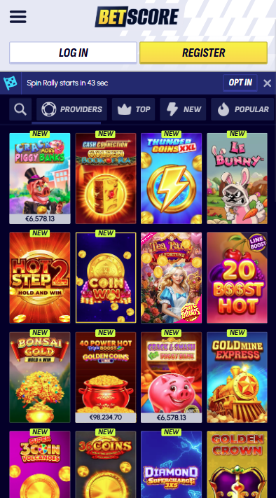 BetScore Casino Games