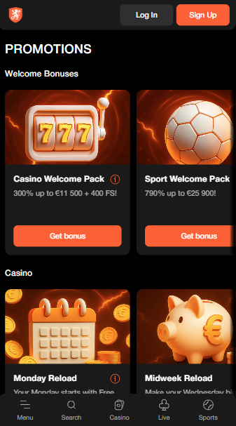 Betoranje Casino Bonuses