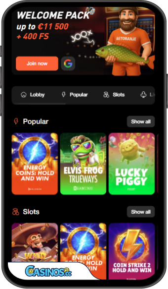 Betoranje Casino Mobile App