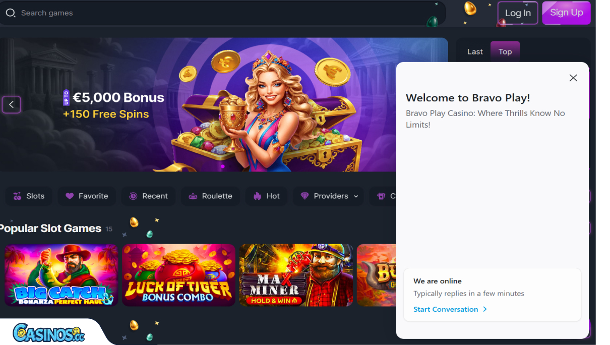 BravoPlay Casino Support