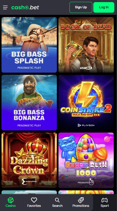 Casho Bet Casino Games