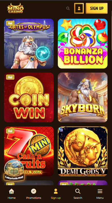 Mino Casino Games