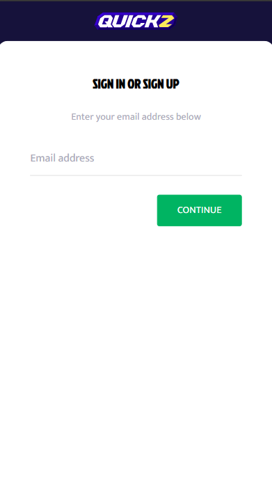 Quickz Casino Sign up
