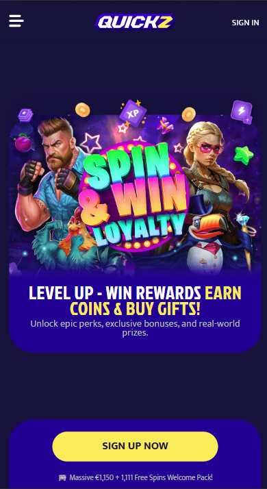 Quickz Casino VIP Program