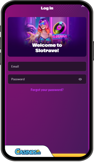 Slotrave Casino Login from Mobile