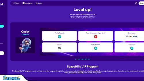 SpaceHills Casino VIP-programma