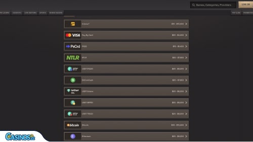 SpinBoss Casino Payments