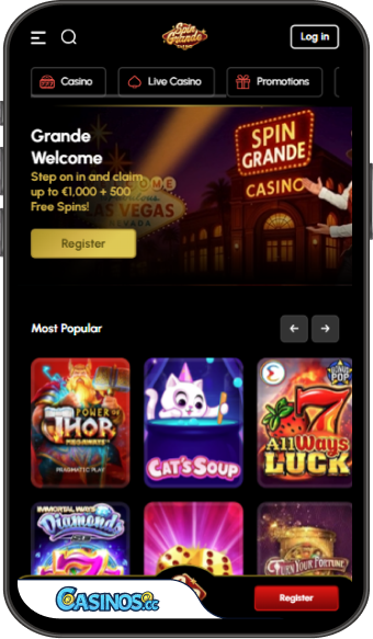 SpinGrande Casino Mobile App