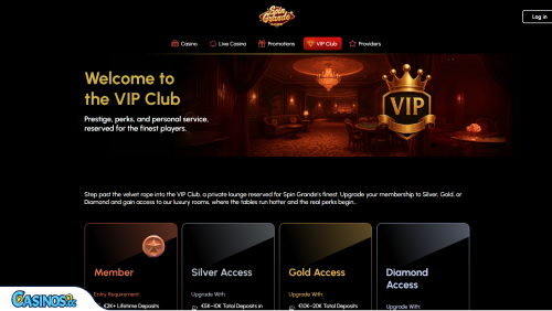 SpinGrande Casino VIP program