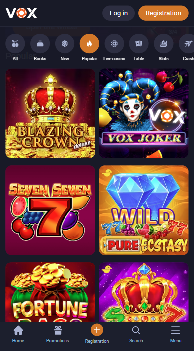 Vox Casino Games