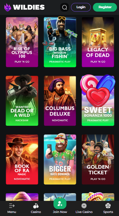 Wildies Casino Games