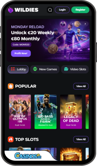 Wildies Casino Mobile App