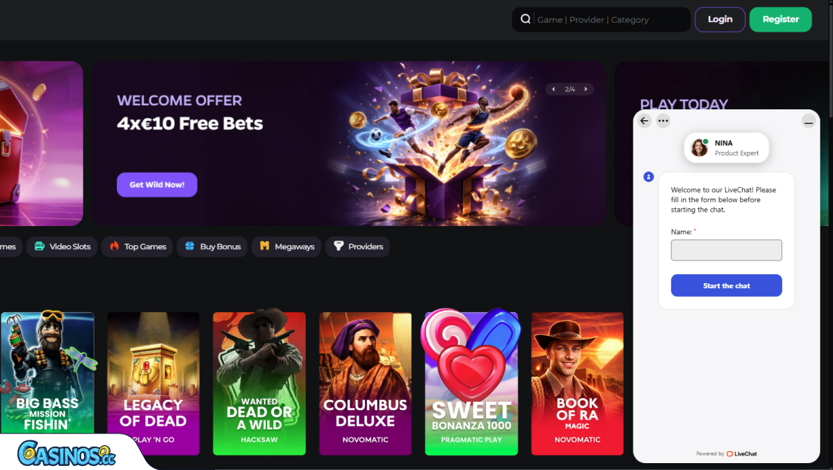 Apoio ao Cliente do Wildies Casino