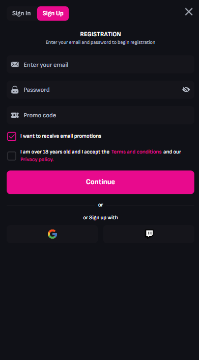 CasiKora Casino Sign Up