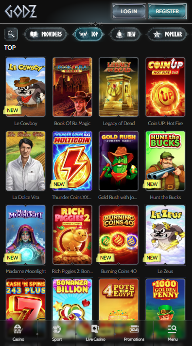 Godz Casino Games