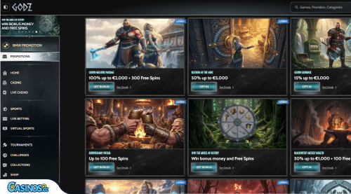 Godz Casino Promotions