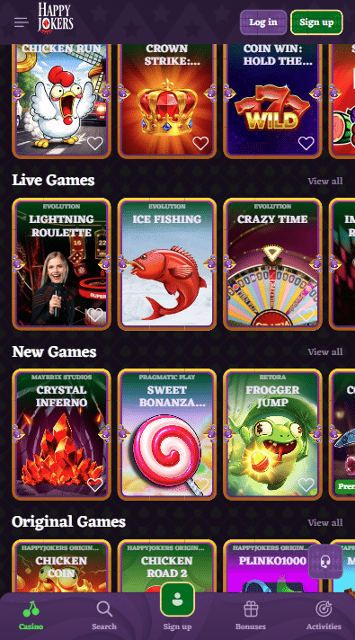 Happy Jokers Casino Games
