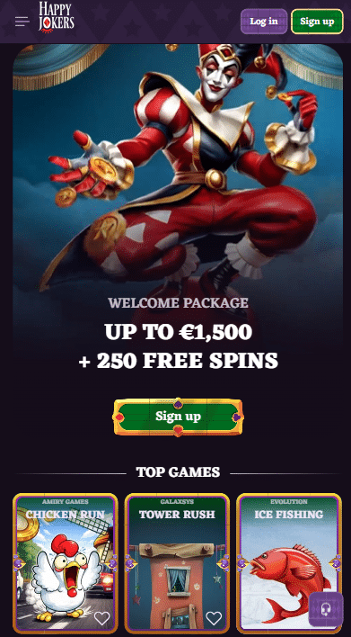 Happy Jokers Casino Lobby
