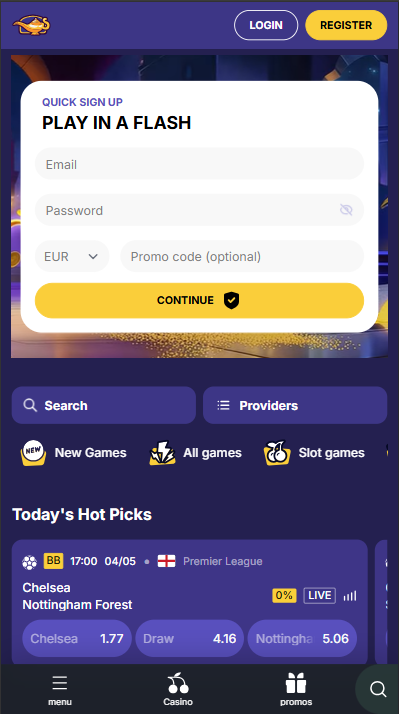 JasminSlots Casino Lobby