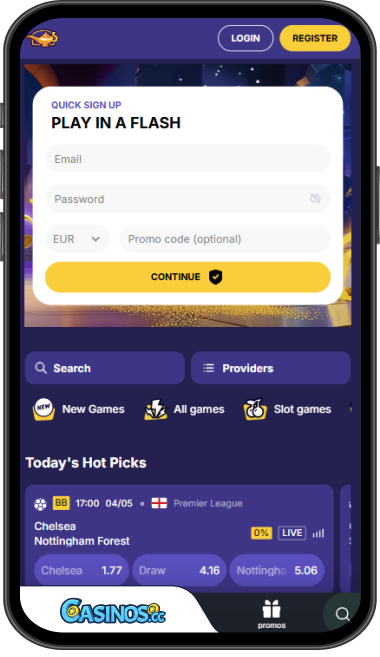 JasminSlots Casino Login from Mobile
