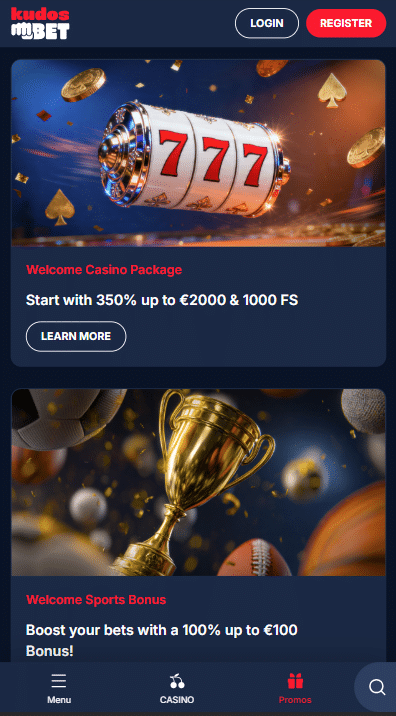 KudosBet Casino Bonuses