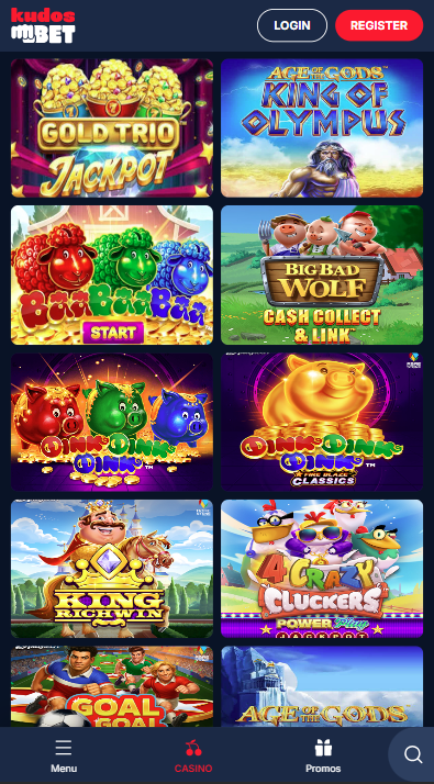 KudosBet Casino Games
