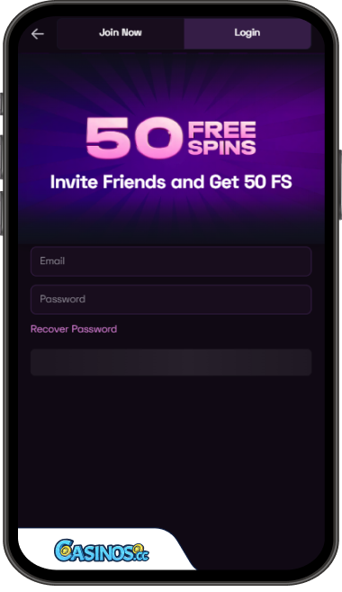 Lussurio Casino Login from Mobile