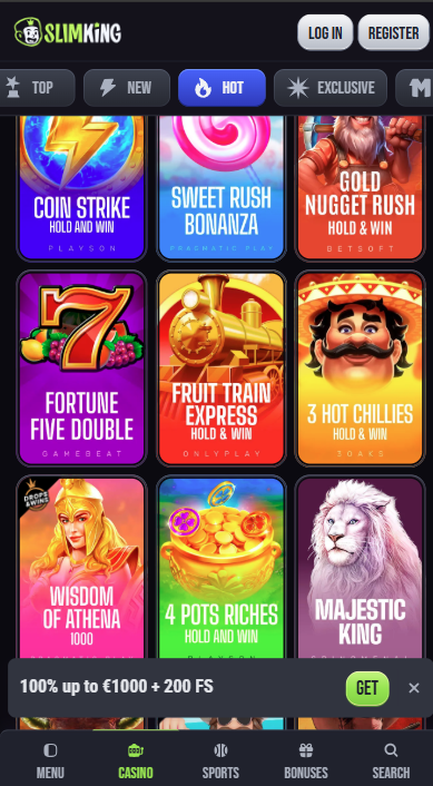 Slim King Casino Games
