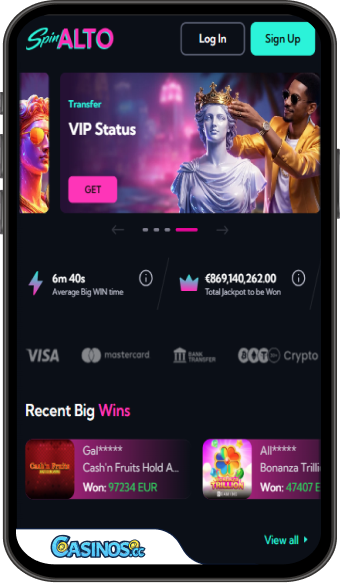 SpinAlto Casino Mobile App