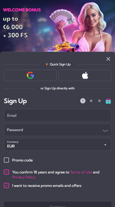 SpinAlto Casino Sign Up