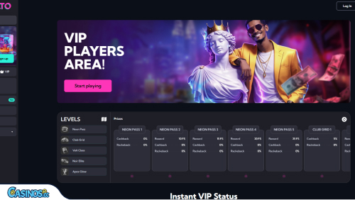 SpinAlto Casino VIP program