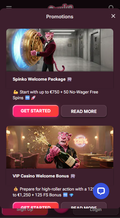 Spinko Casino Bonuses