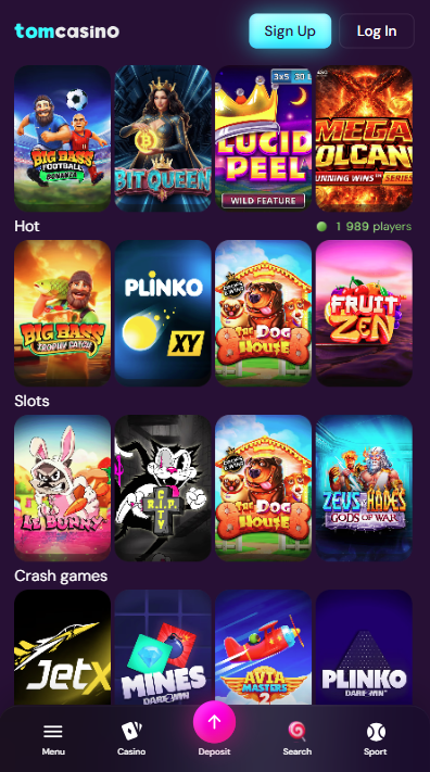 TomCasino Games