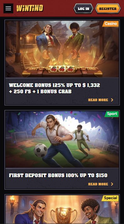 Wintino Casino Bonuses