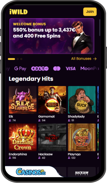 iWild Casino mobiele app