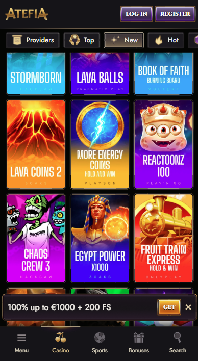 Atefia Casino Games