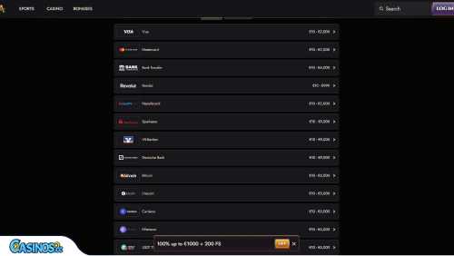 Atefia Casino Payments