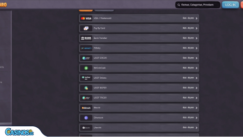 Bearo Casino Payments