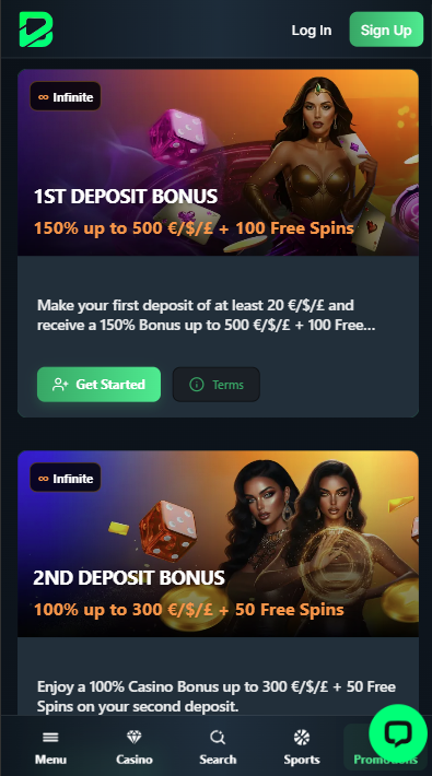 BetPortal Casino Bonuses