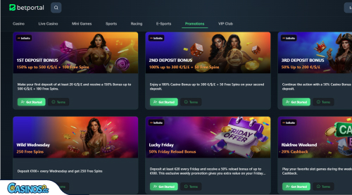 BetPortal Casino Promotions