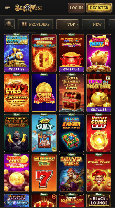BetWest Casino Games