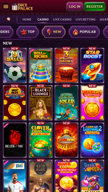Dice Palace Casino Games