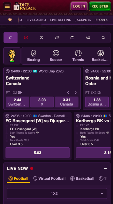 Dice Palace Casino Sport betting