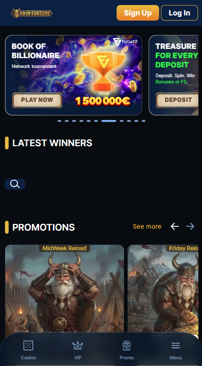 Odin Fortune Casino Lobby