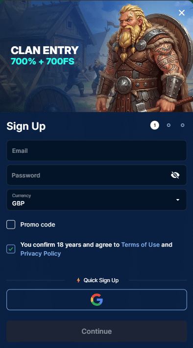 Odin Fortune Casino Sign Up