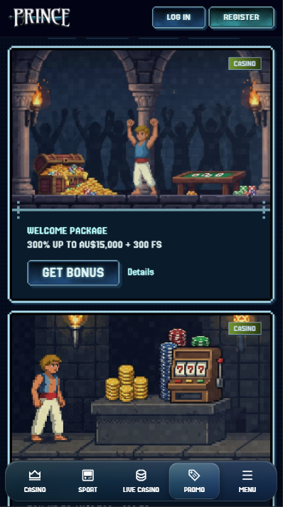 PrinceCasino Bonuses