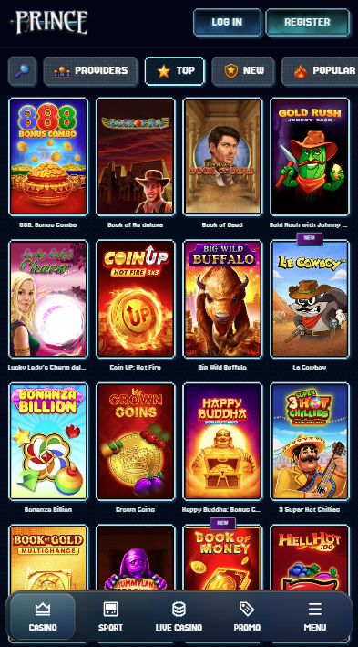 PrinceCasino Games