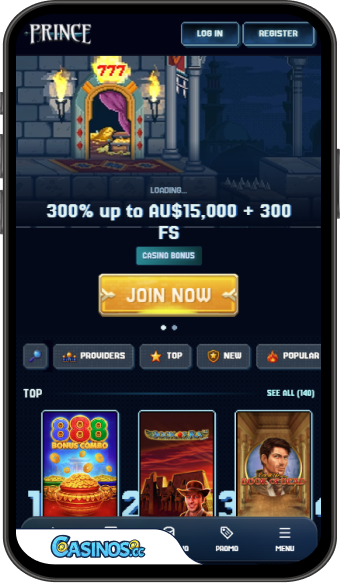 PrinceCasino Mobile App