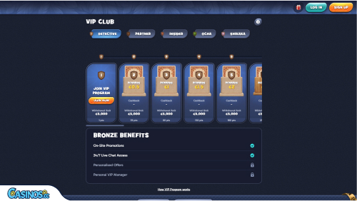Shikaka Casino VIP program