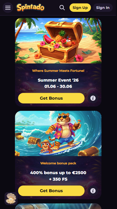 Spintado Casino Bonuses